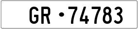 Trailer License Plate